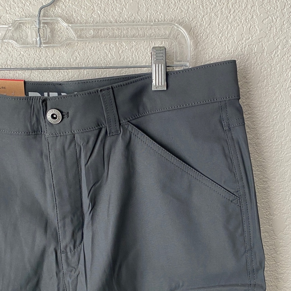 EDDIE BAUER Mens Rainier Tech Short BLACK 34 Stretch Nylon 10" Inseam Zip Pocket - Picture 3 of 11